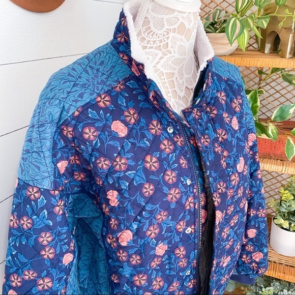 NWT Anthropologie Saturday/Sunday Gayla Quilted Jacket Blue Women Small Anthro - Picture 5 of 10